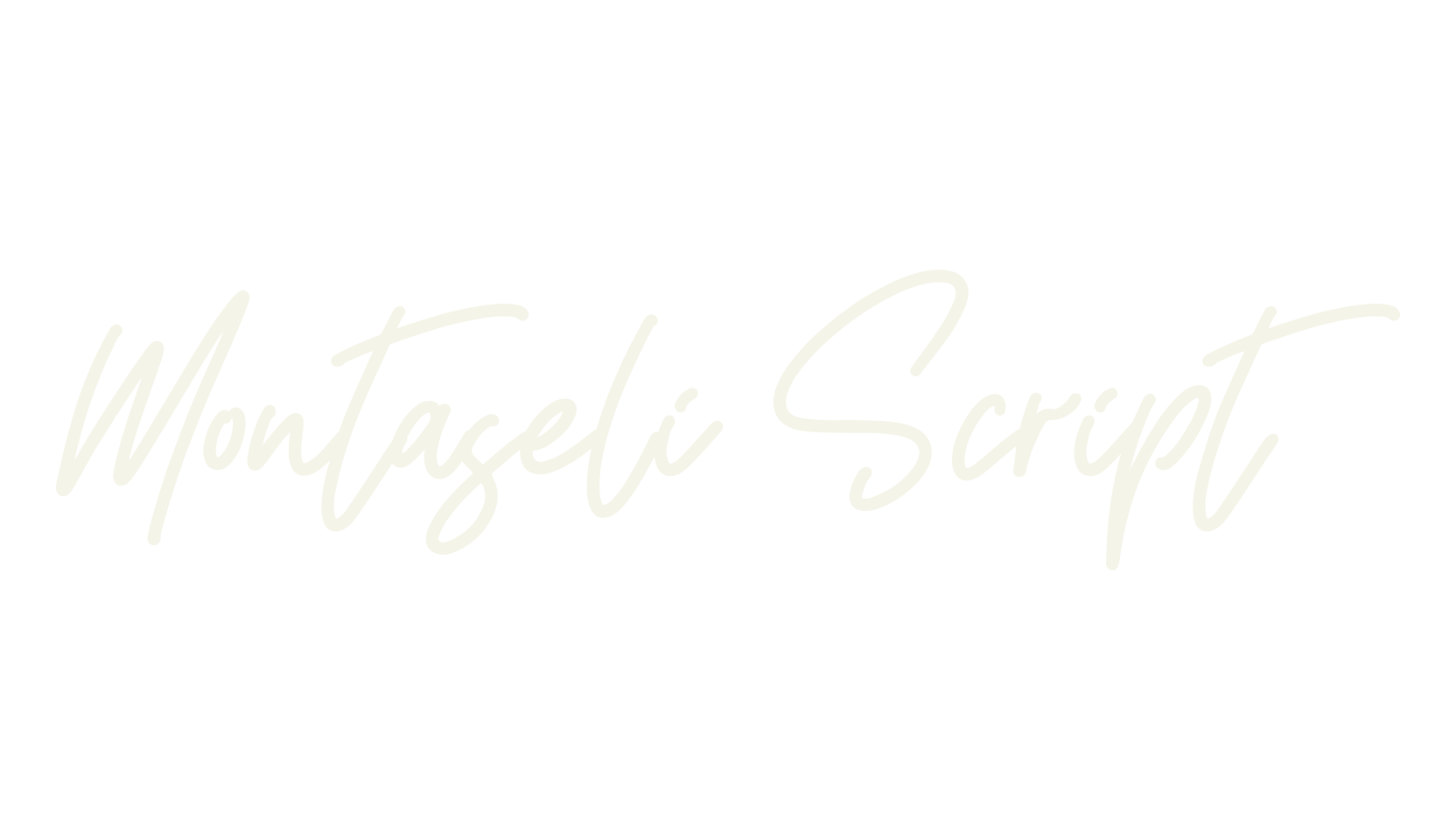 Montaseli Script, fashion sign font preview