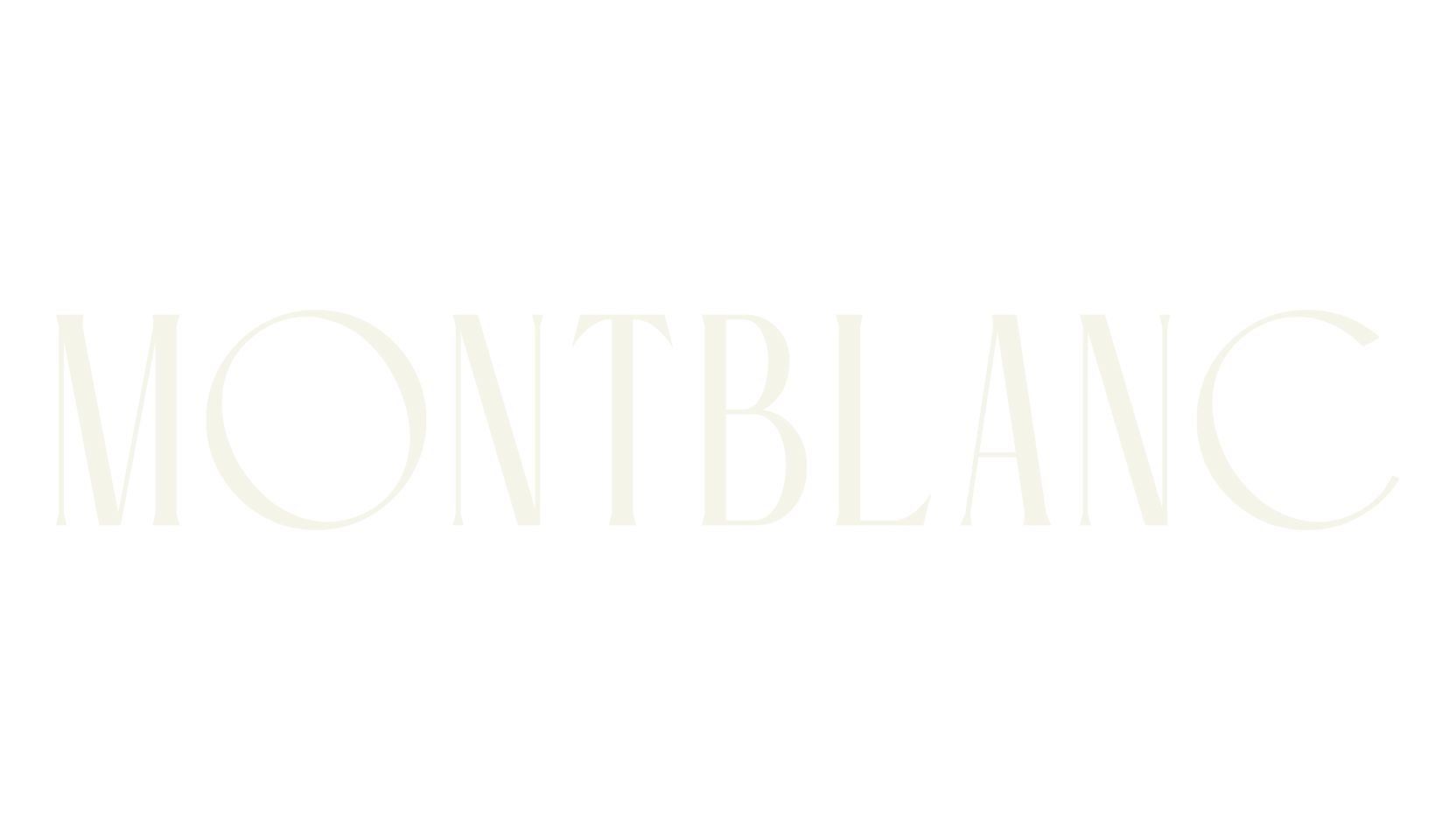 Montblanc, letter font preview