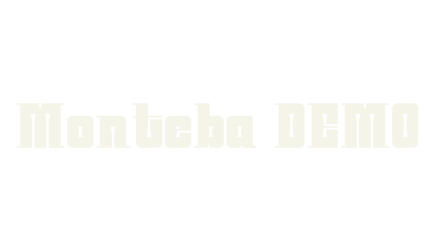 Monteba DEMO, serif font preview