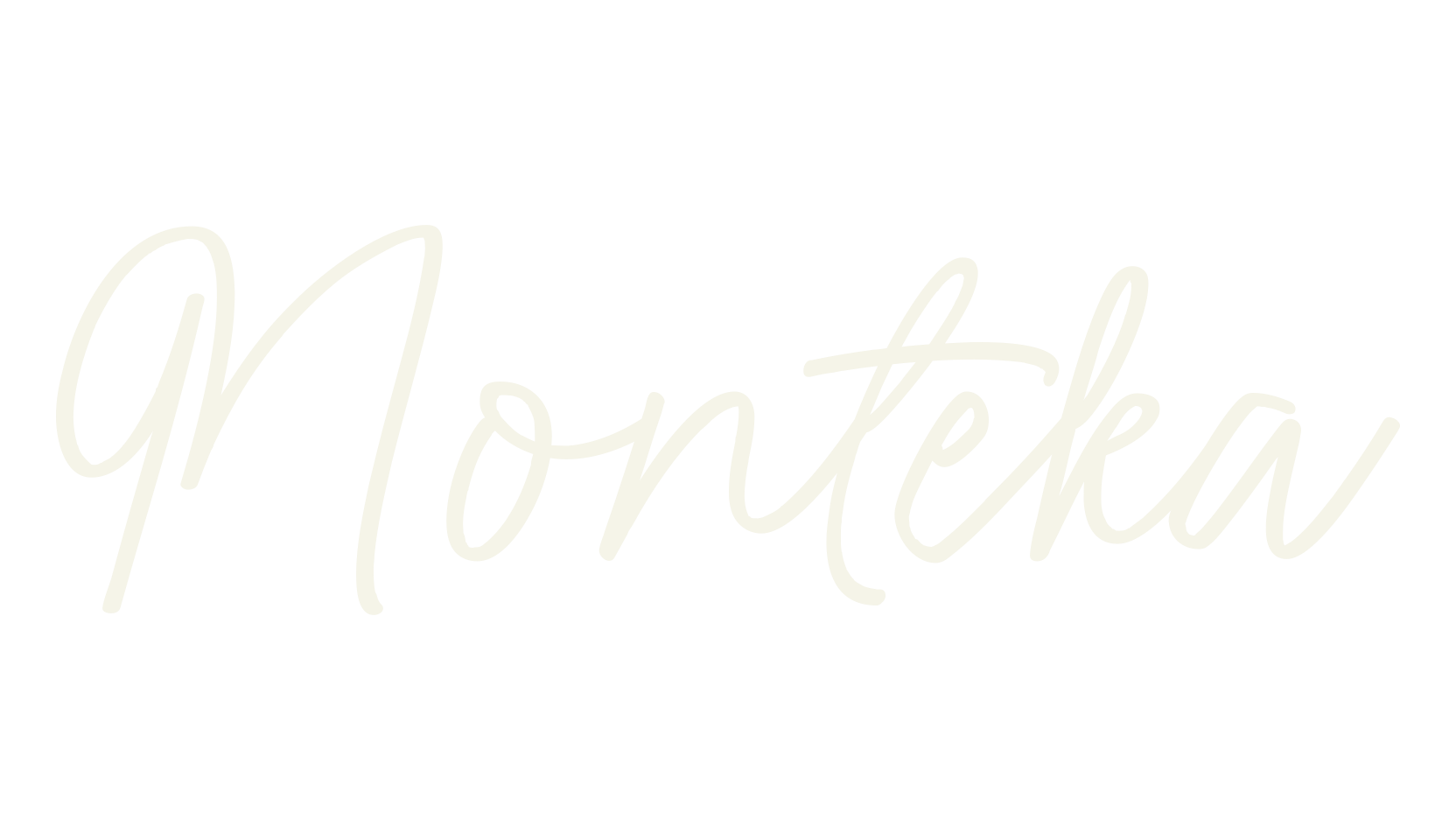 Monteka, handwriting font preview