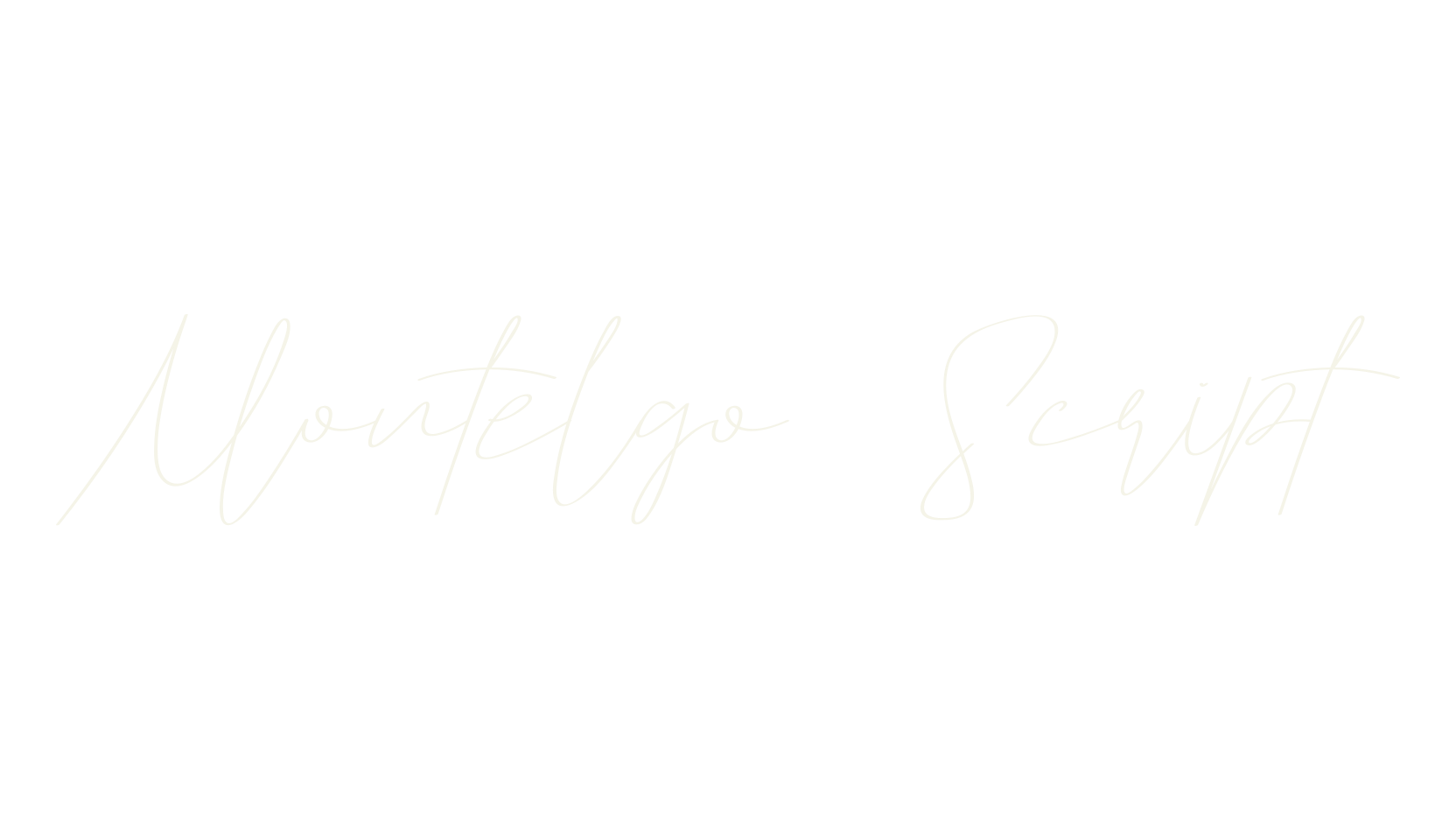 Montelgo Script, script font preview