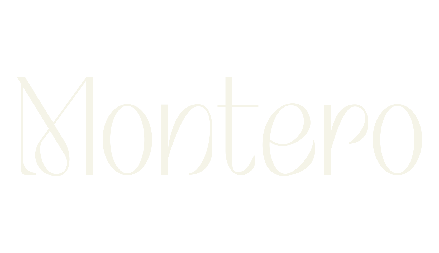 Montero, handwritten font preview