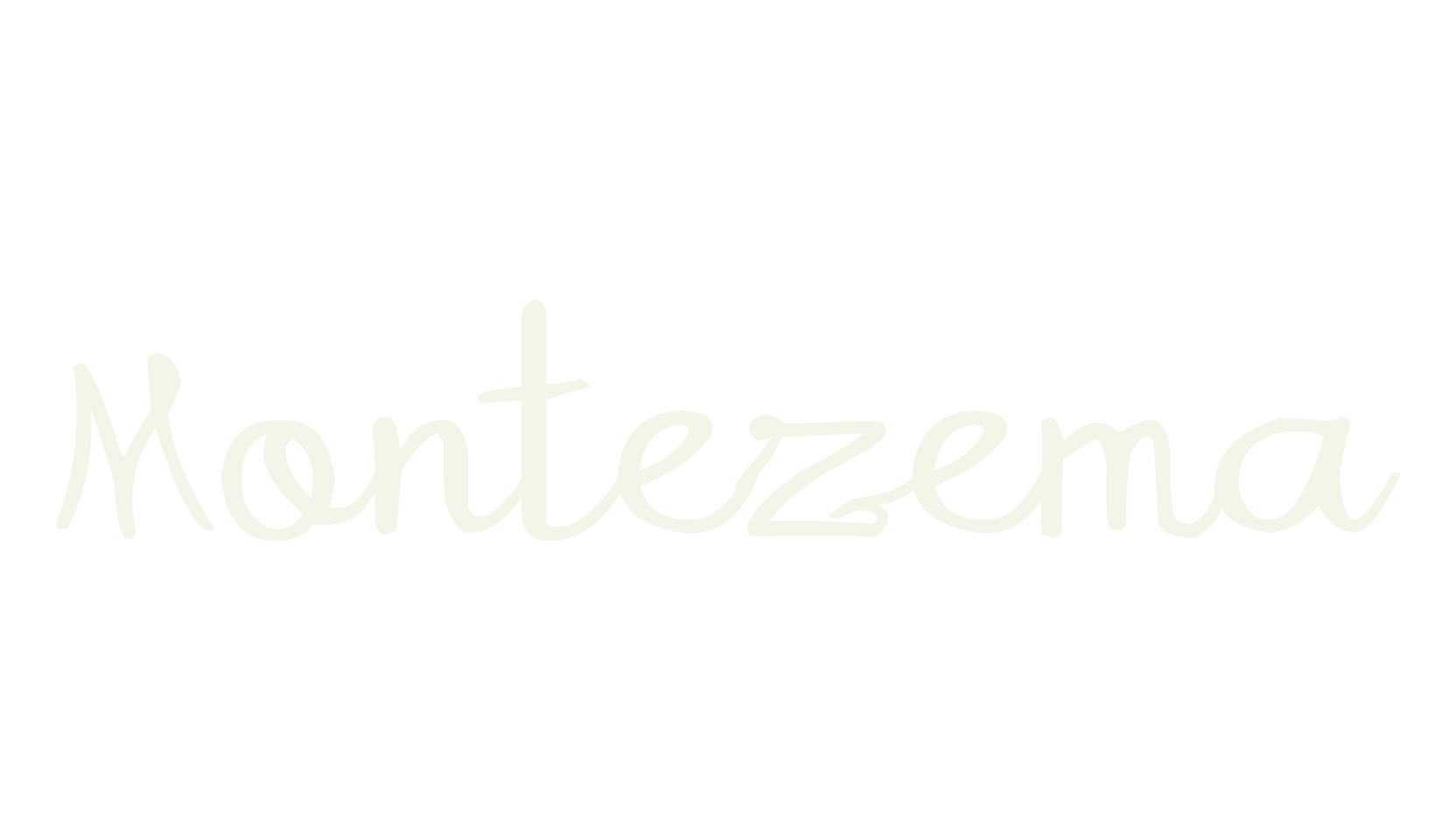 Montezema, signature font preview