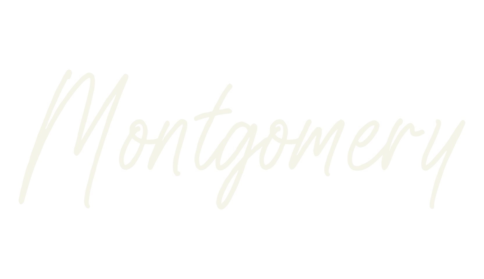 Montgomery, script font preview