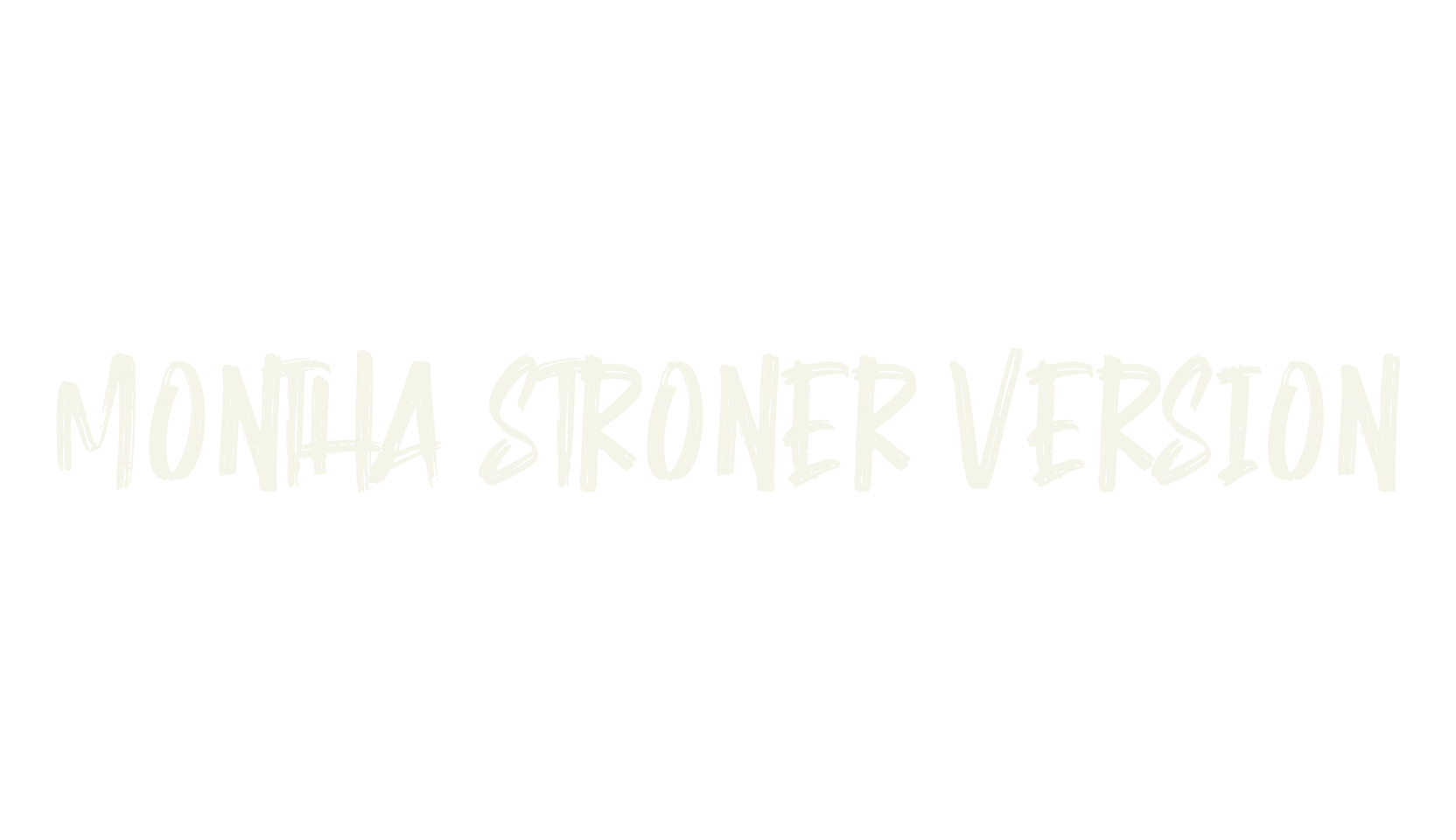 Montha Stroner VERSION, script font preview