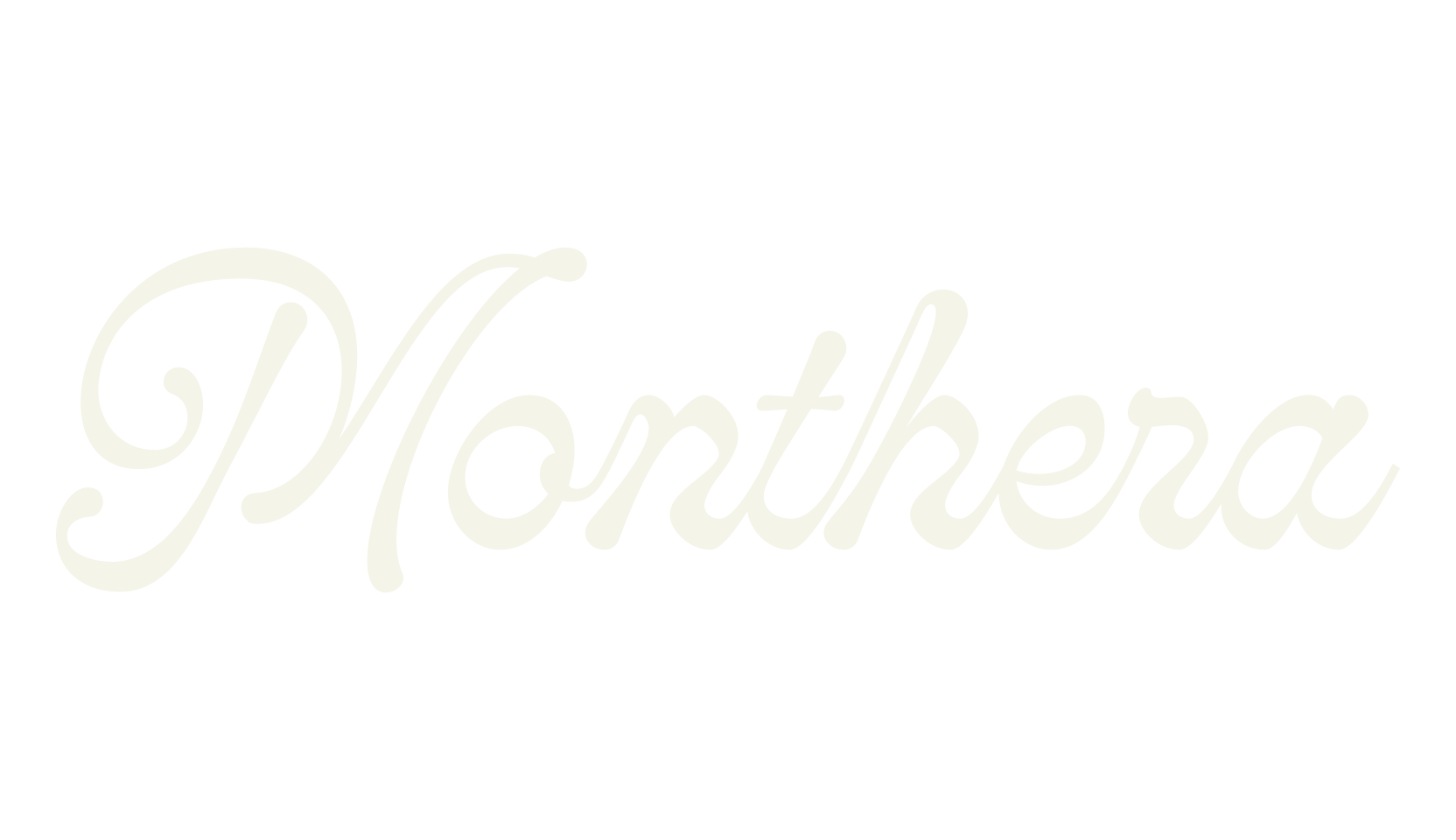 Monthera, calligraphy font preview