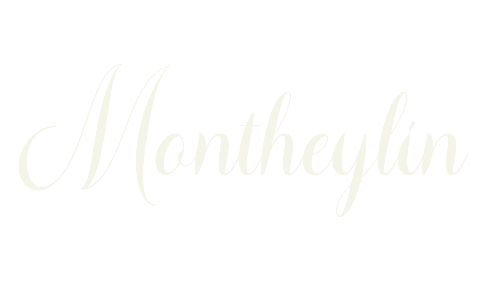 Montheylin, fashion script font preview