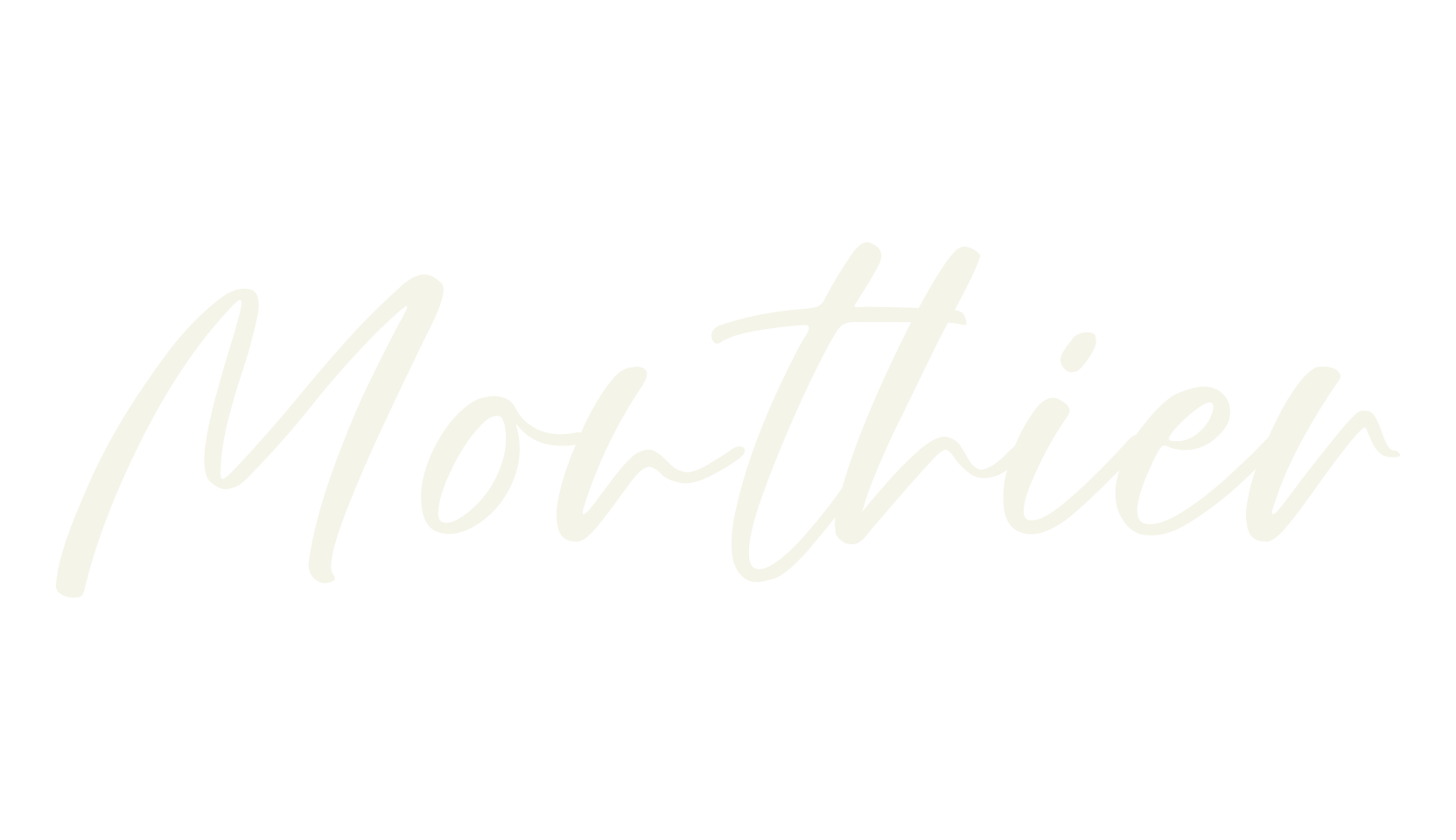 Monthier, cursive font preview