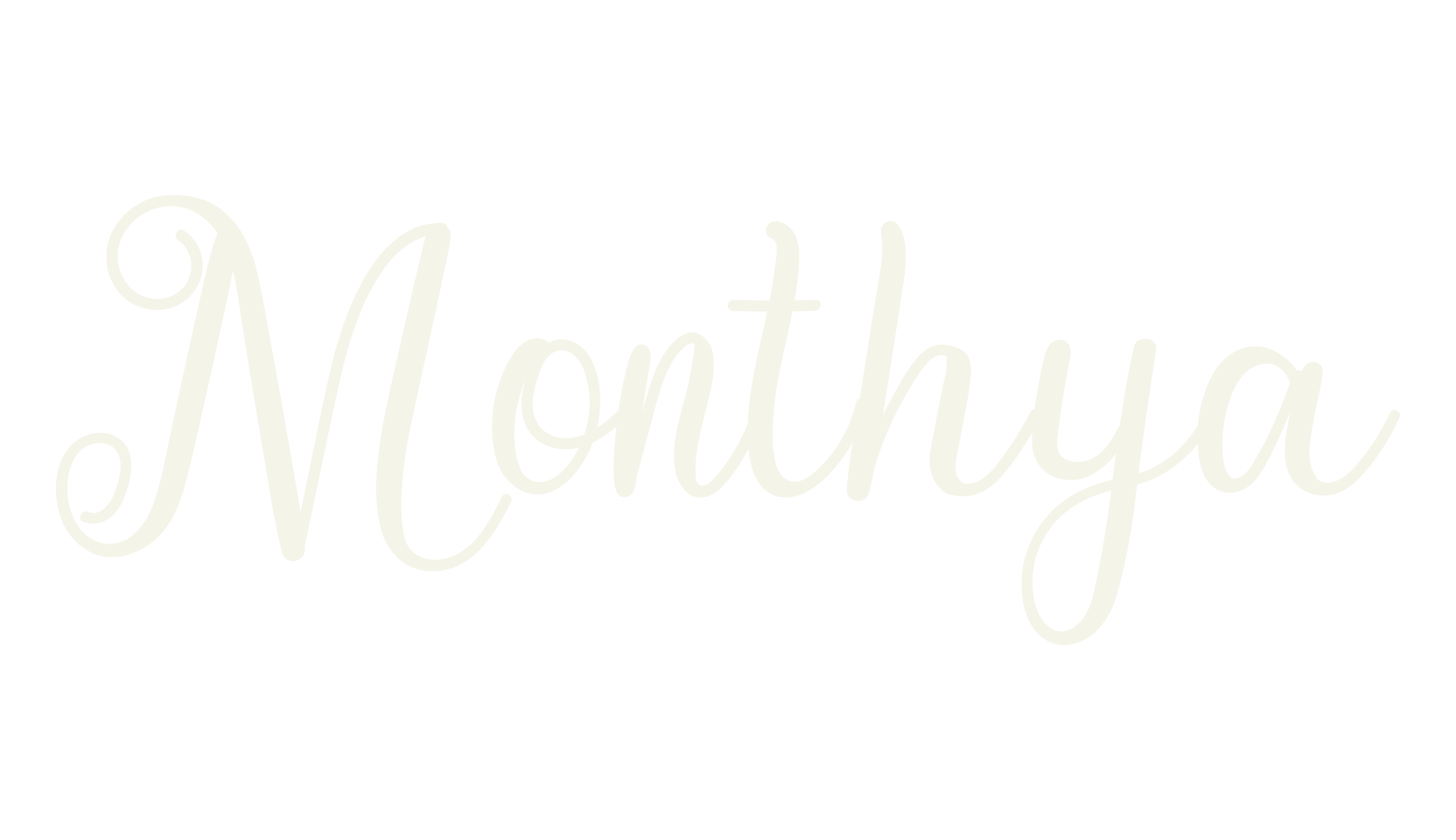 Monthya, calligraphy font preview