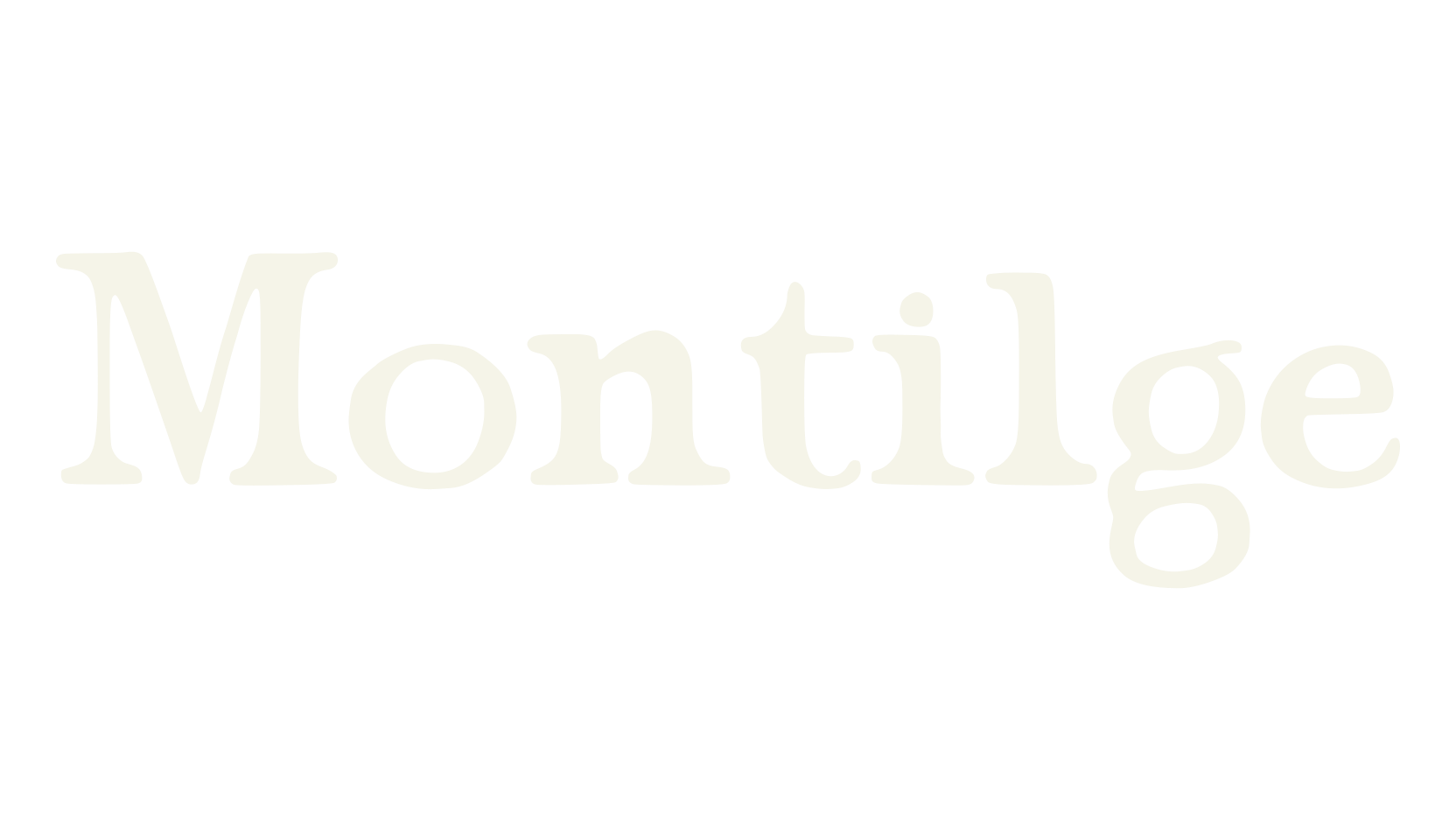 Montilge, lettering font preview