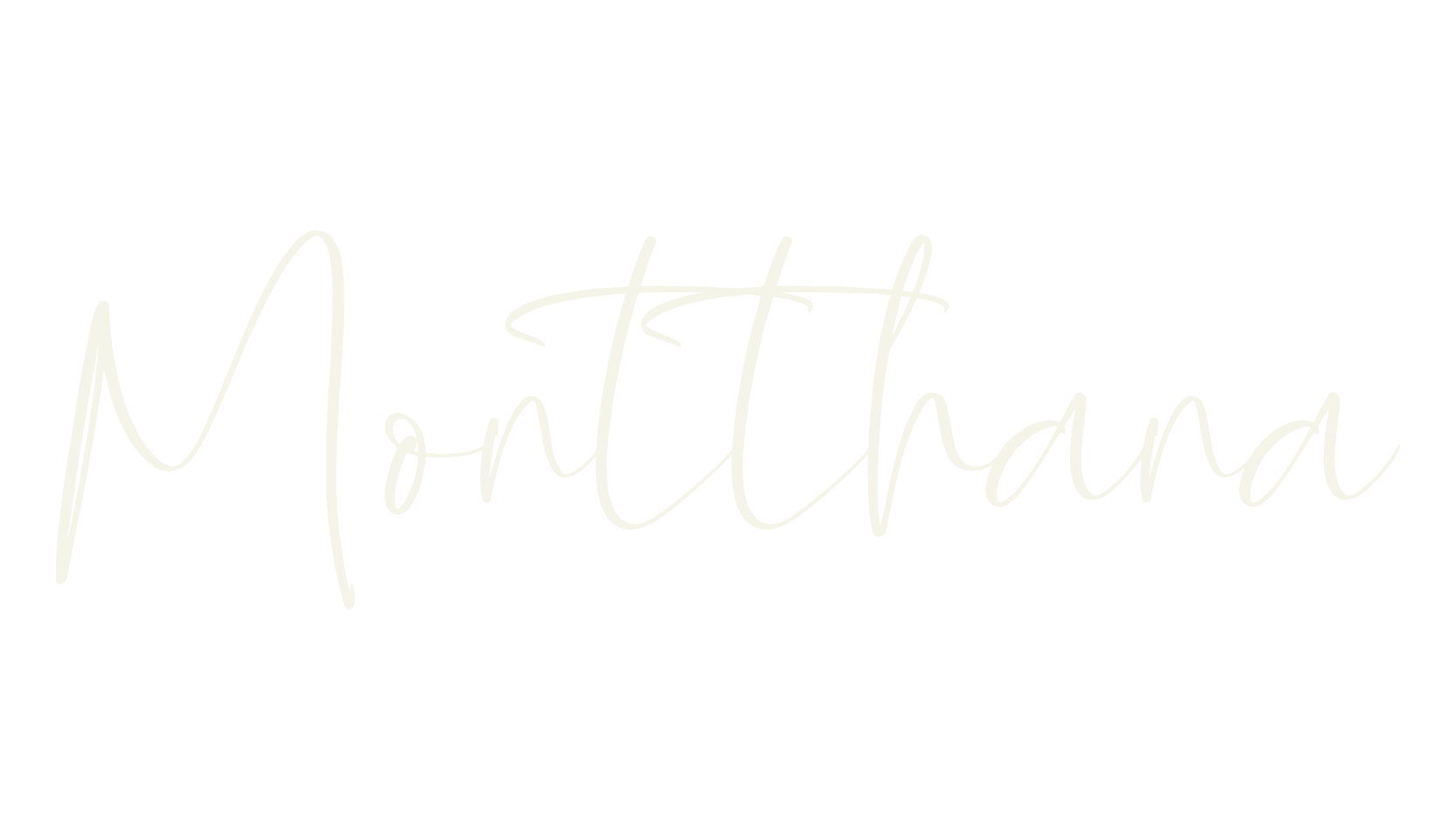 Montthana, script font preview