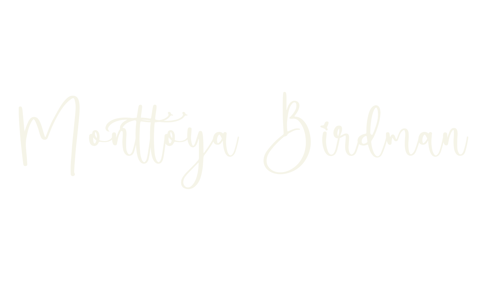 Monttoya Birdman, script font preview