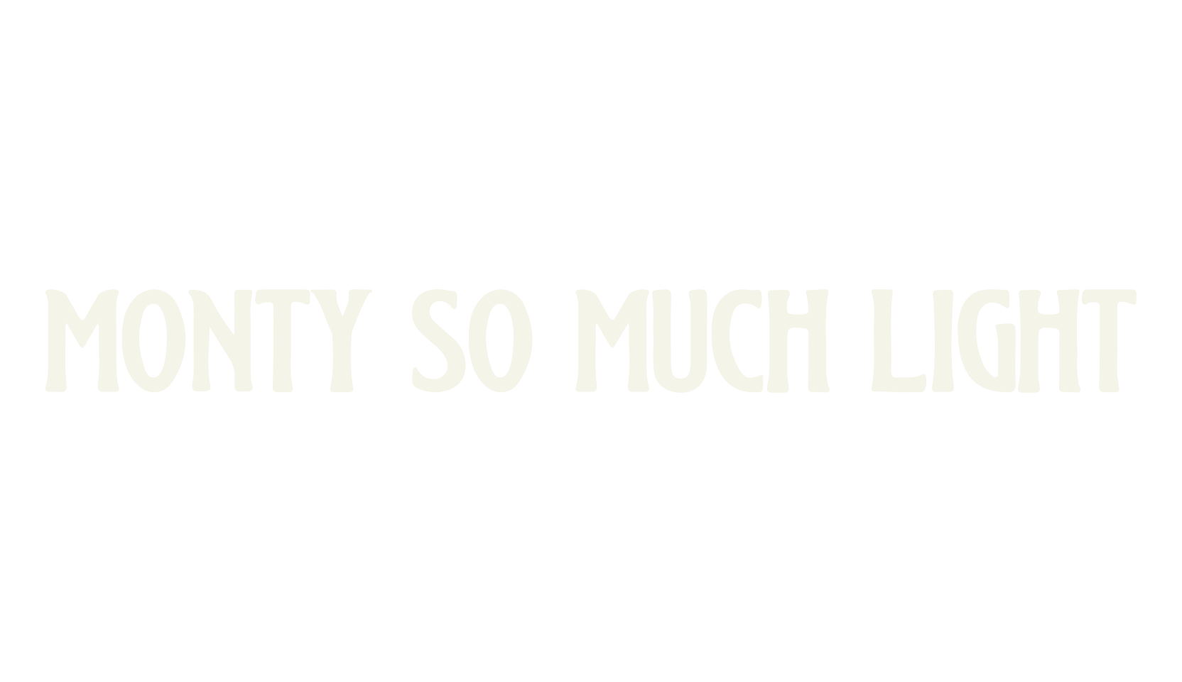 Monty So Much Light, typewriter font preview