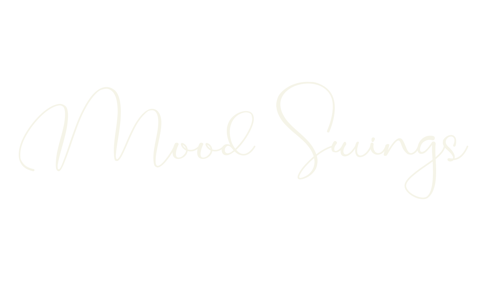 Mood Swings, calligraphy font preview