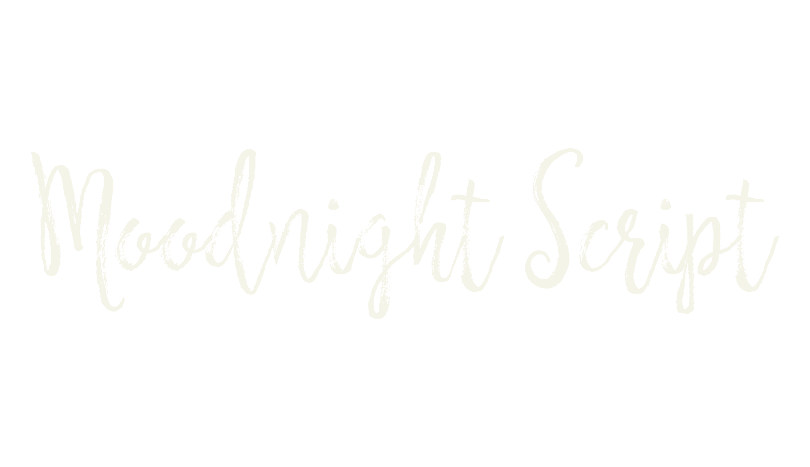 Moodnight Script, brush font preview