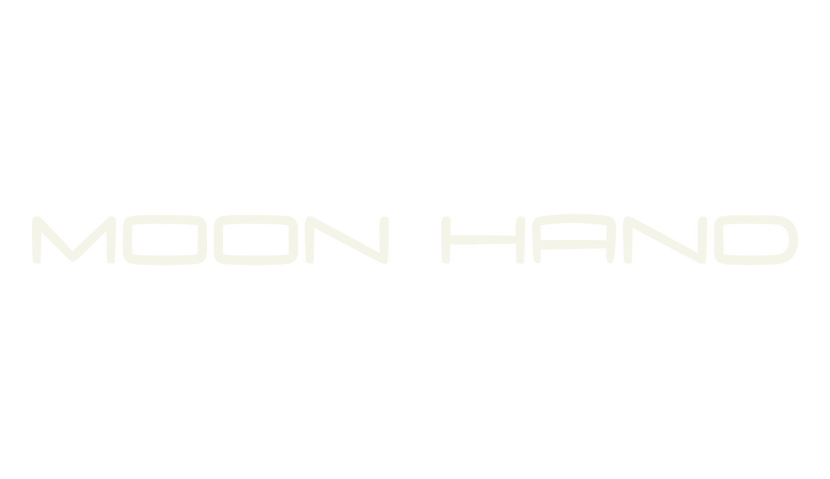 Moon Hand, sci-fi font preview