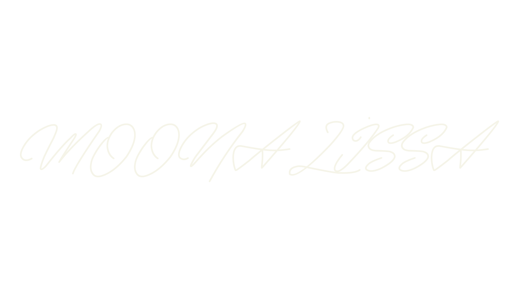 MOONALISSA, cursive font preview