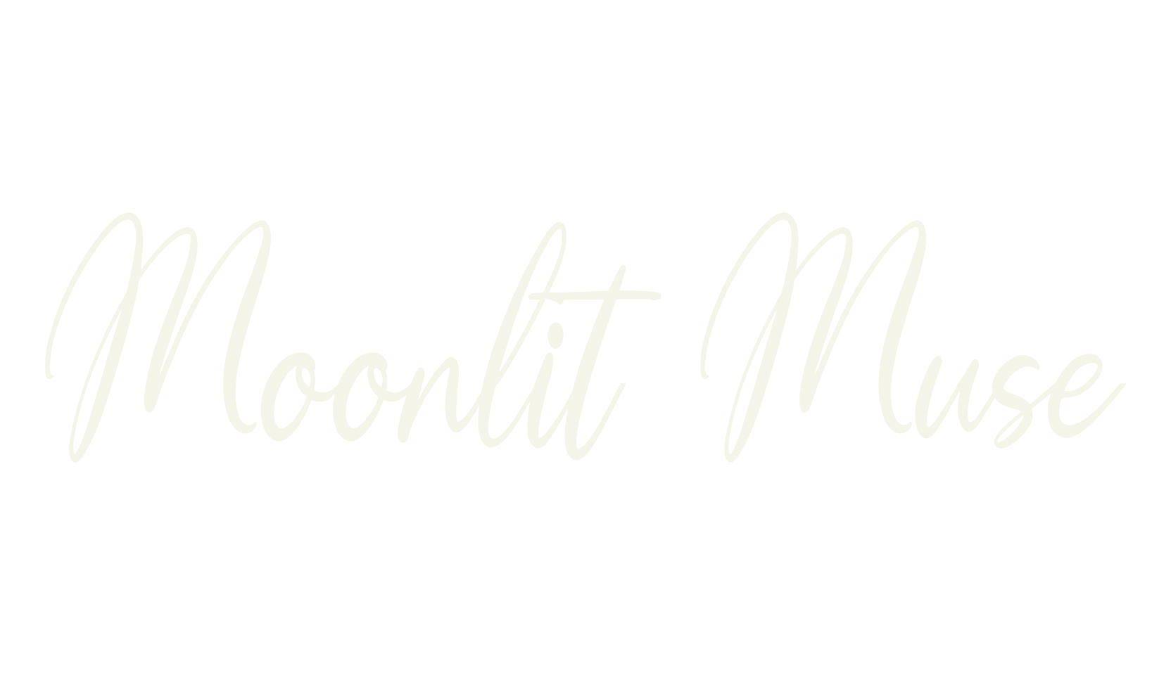 Moonlit Muse, handwriting font preview