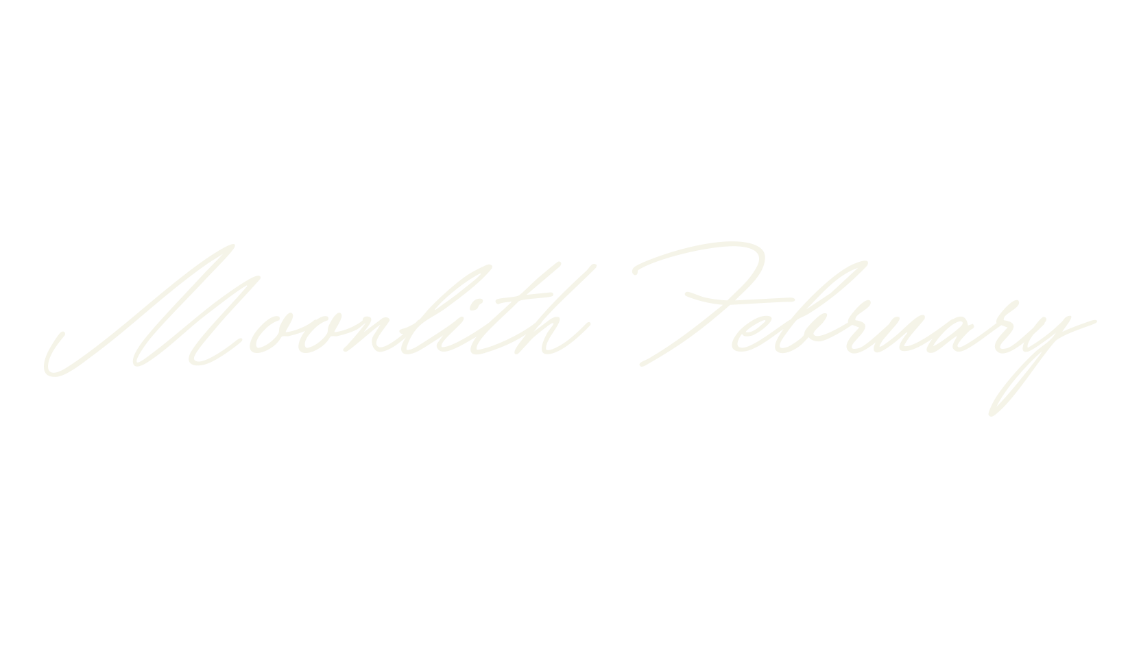 Moonlith February, handwriting font preview
