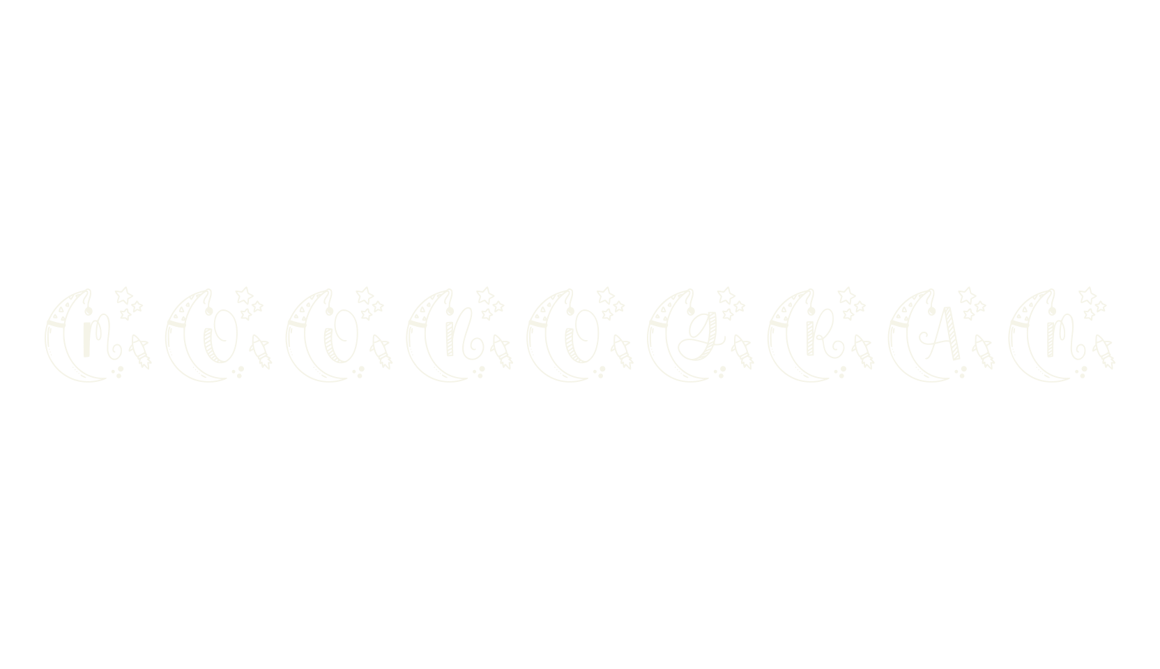 Moonogram, cursive font preview