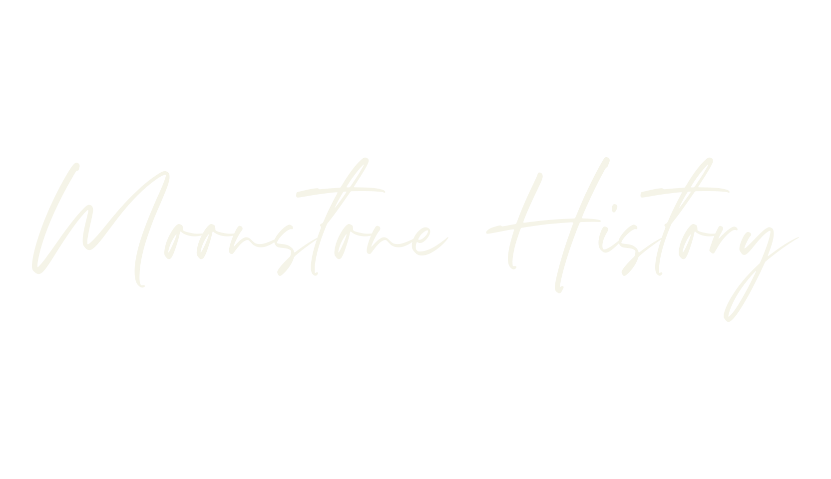 Moonstone History, calligraphy font preview