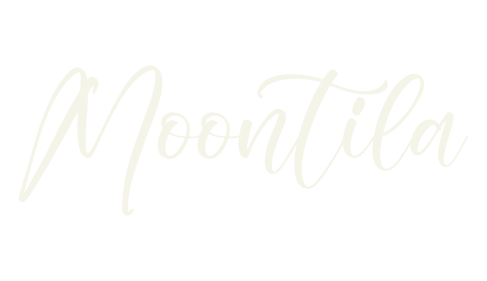 Moontila, script font preview