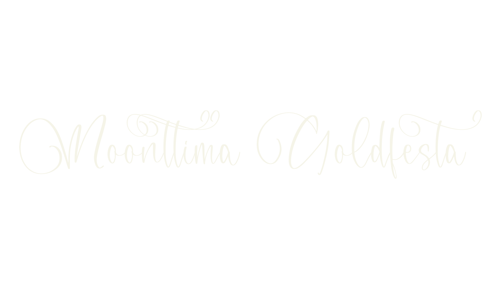 Moonttima Goldfesta, script font preview