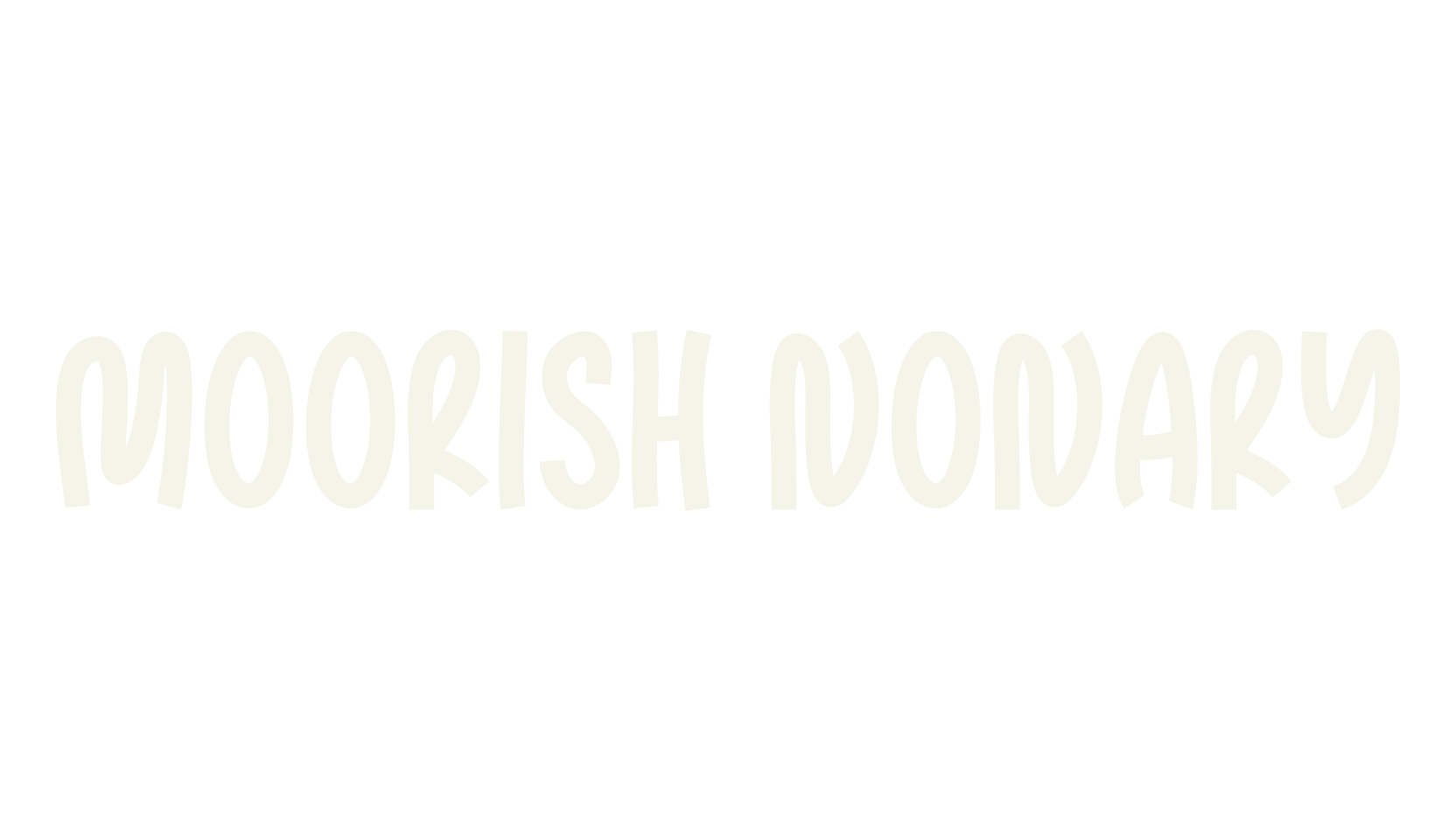 Moorish Nonary, creative font preview