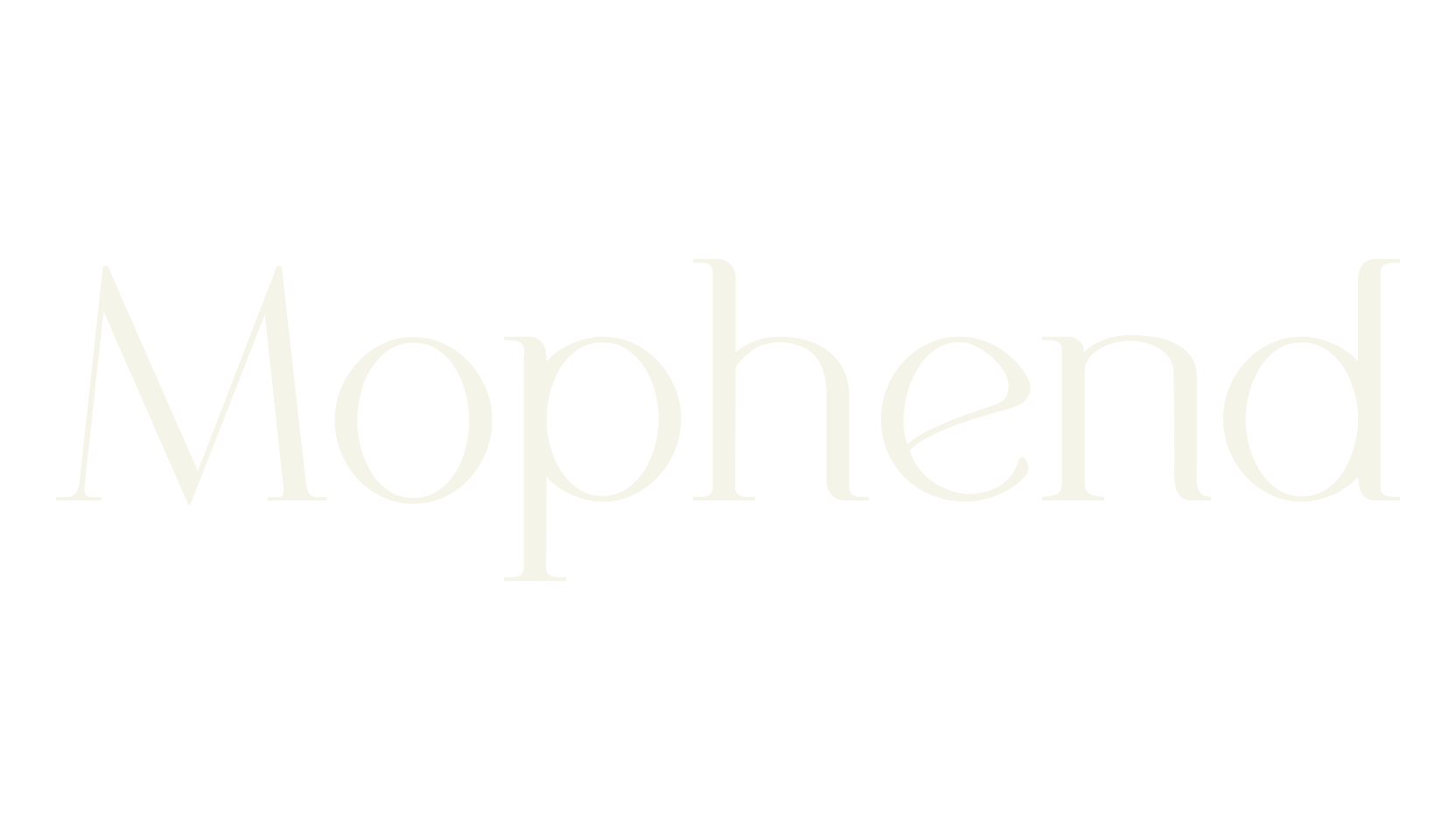 Mophend, movies font preview