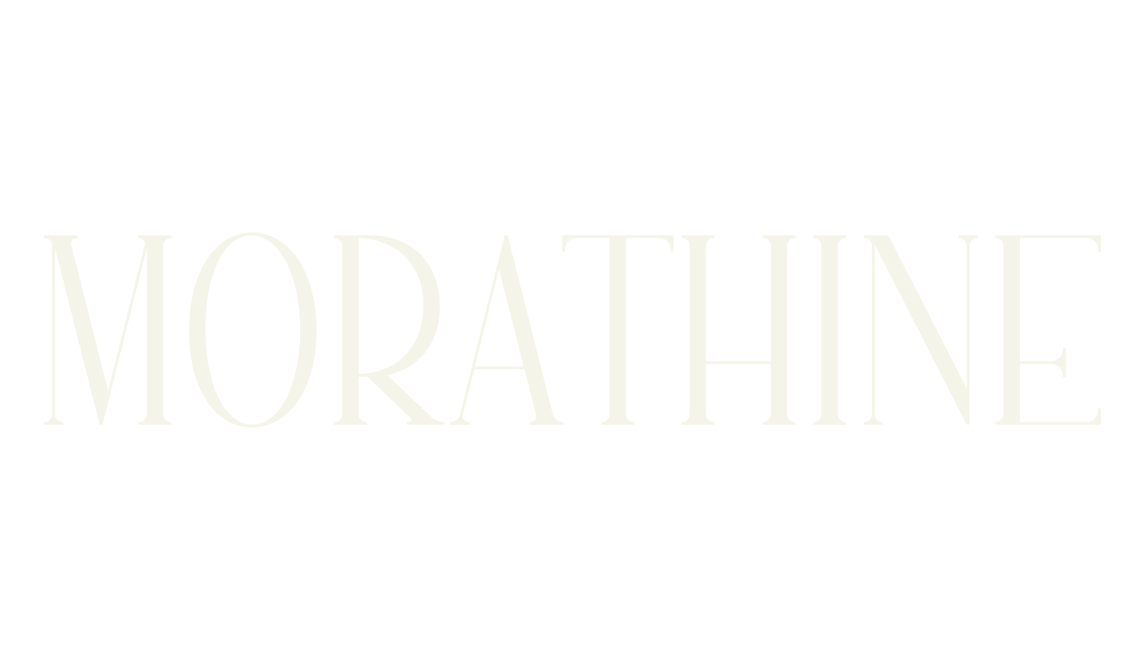 MORATHINE, serif font preview