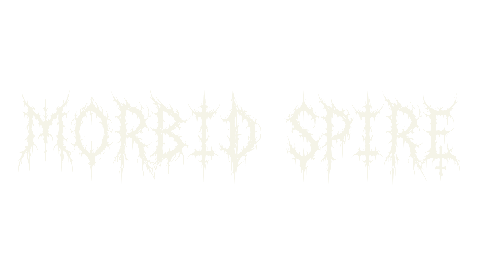 Morbid Spire, death metal font preview