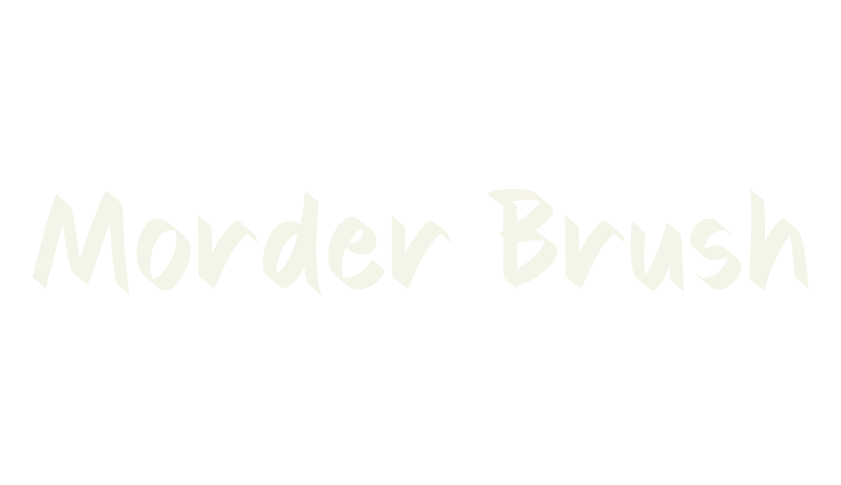 Morder Brush, bold font preview