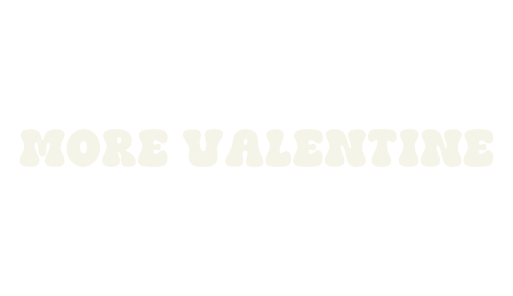 More Valentine, bubble font preview