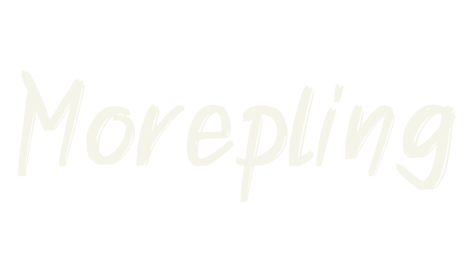 Morepling, cursive font preview