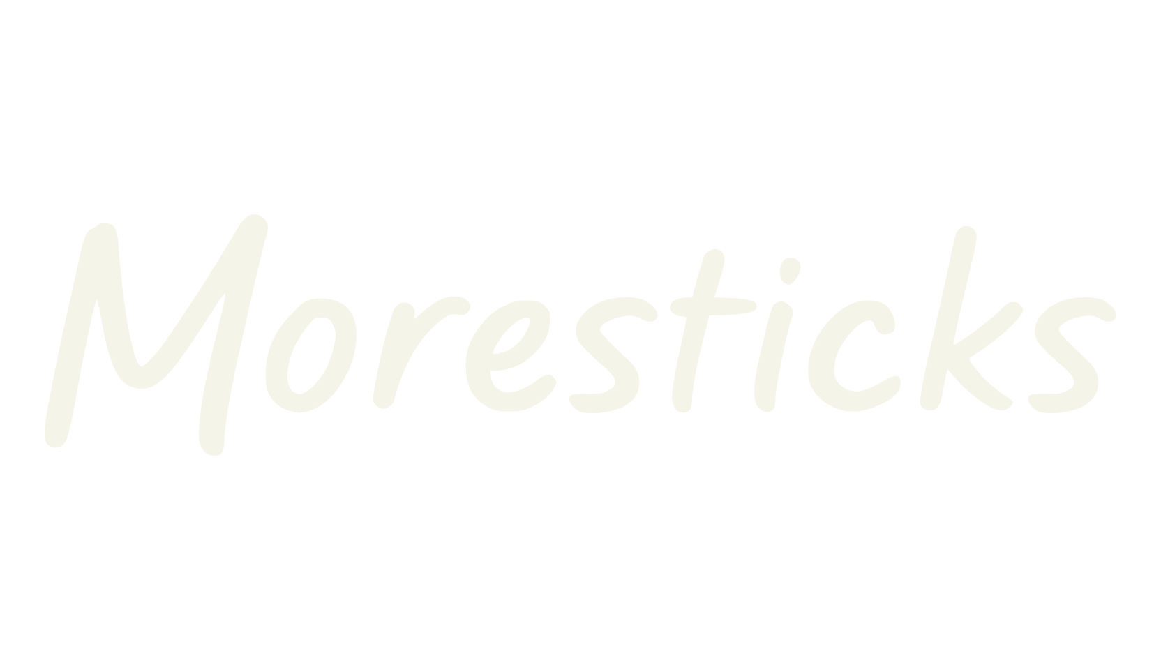 Moresticks, cursive font preview