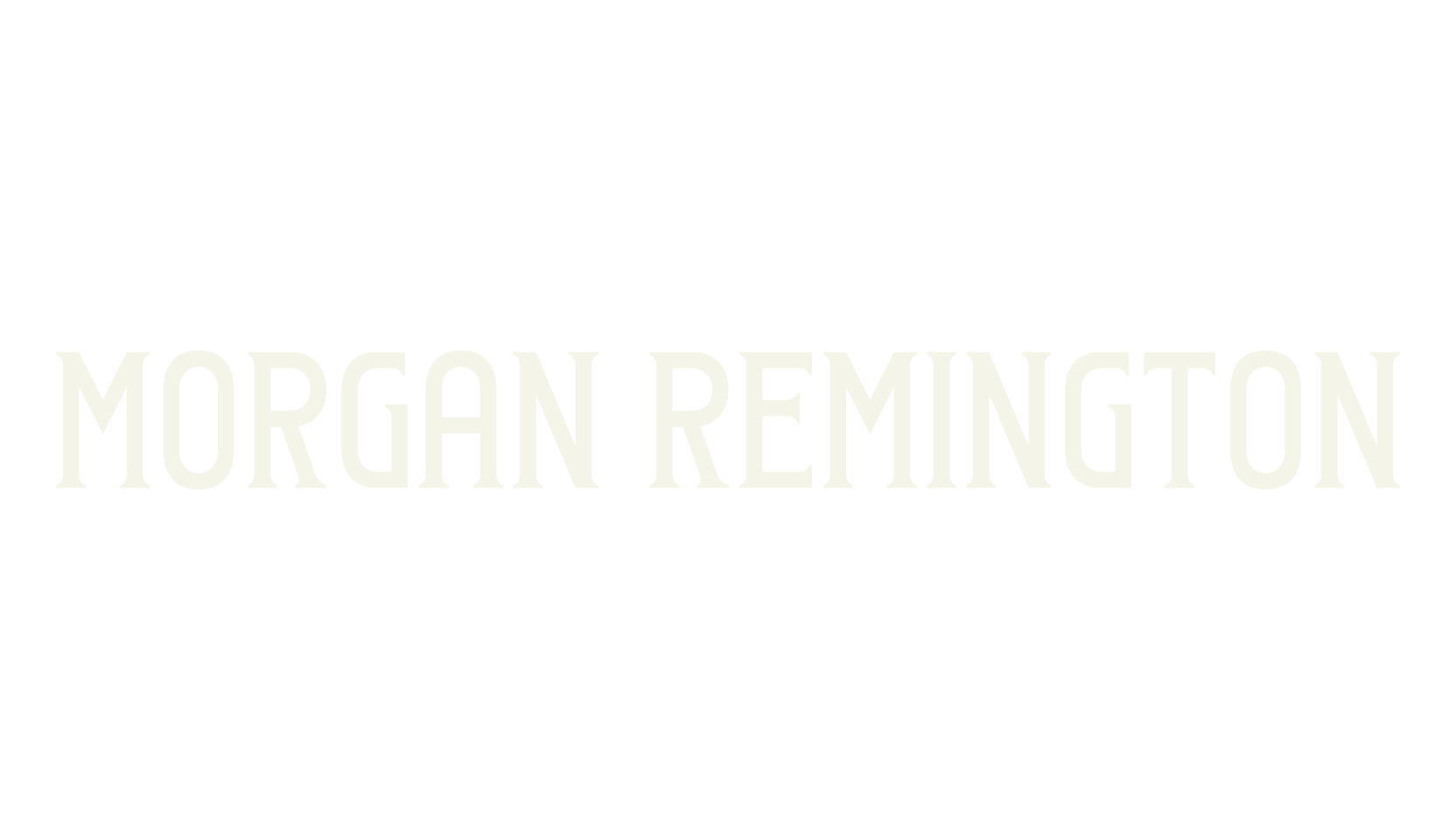 Morgan Remington, vintage font preview