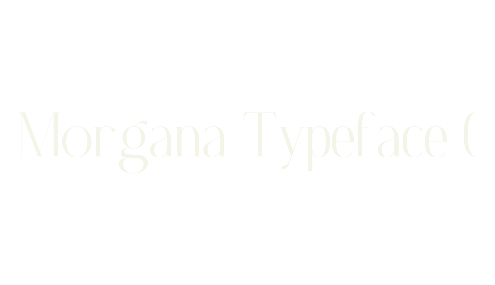 Morgana Typeface (, calligraphy font preview