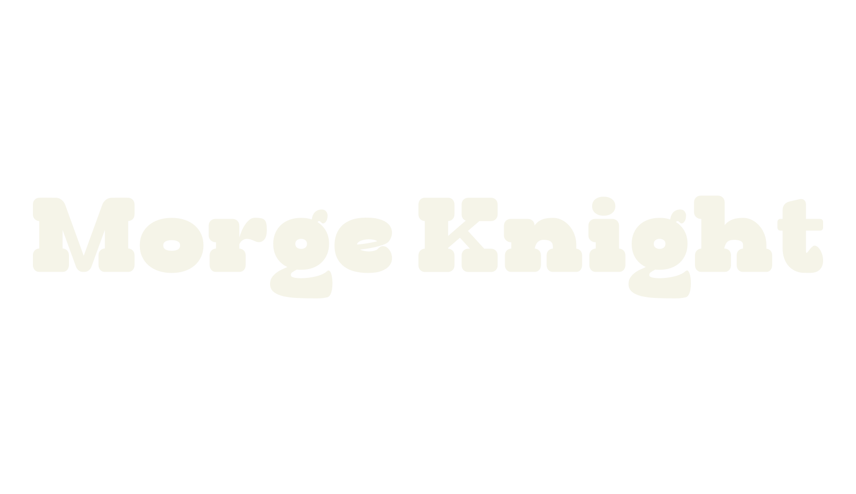 Morge Knight, 1990s font preview