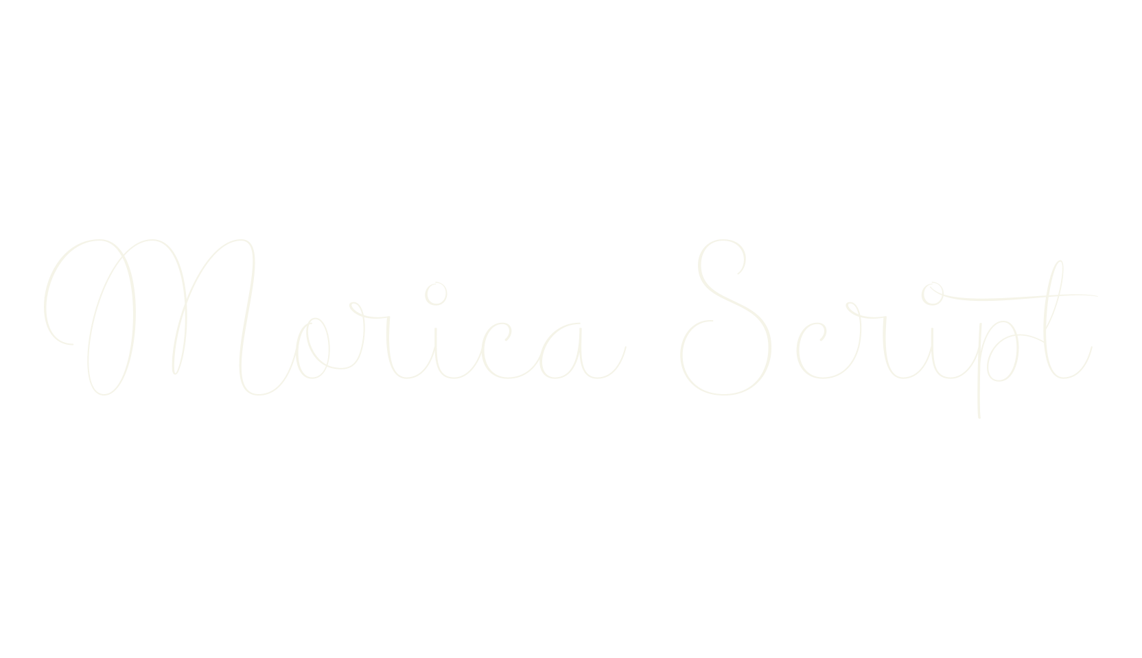 Morica Script, fashion script font preview