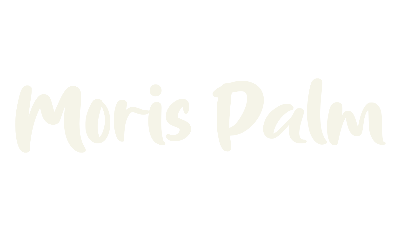 Moris Palm, handwriting font preview