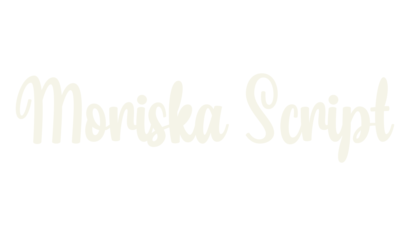 Moriska Script, script font preview