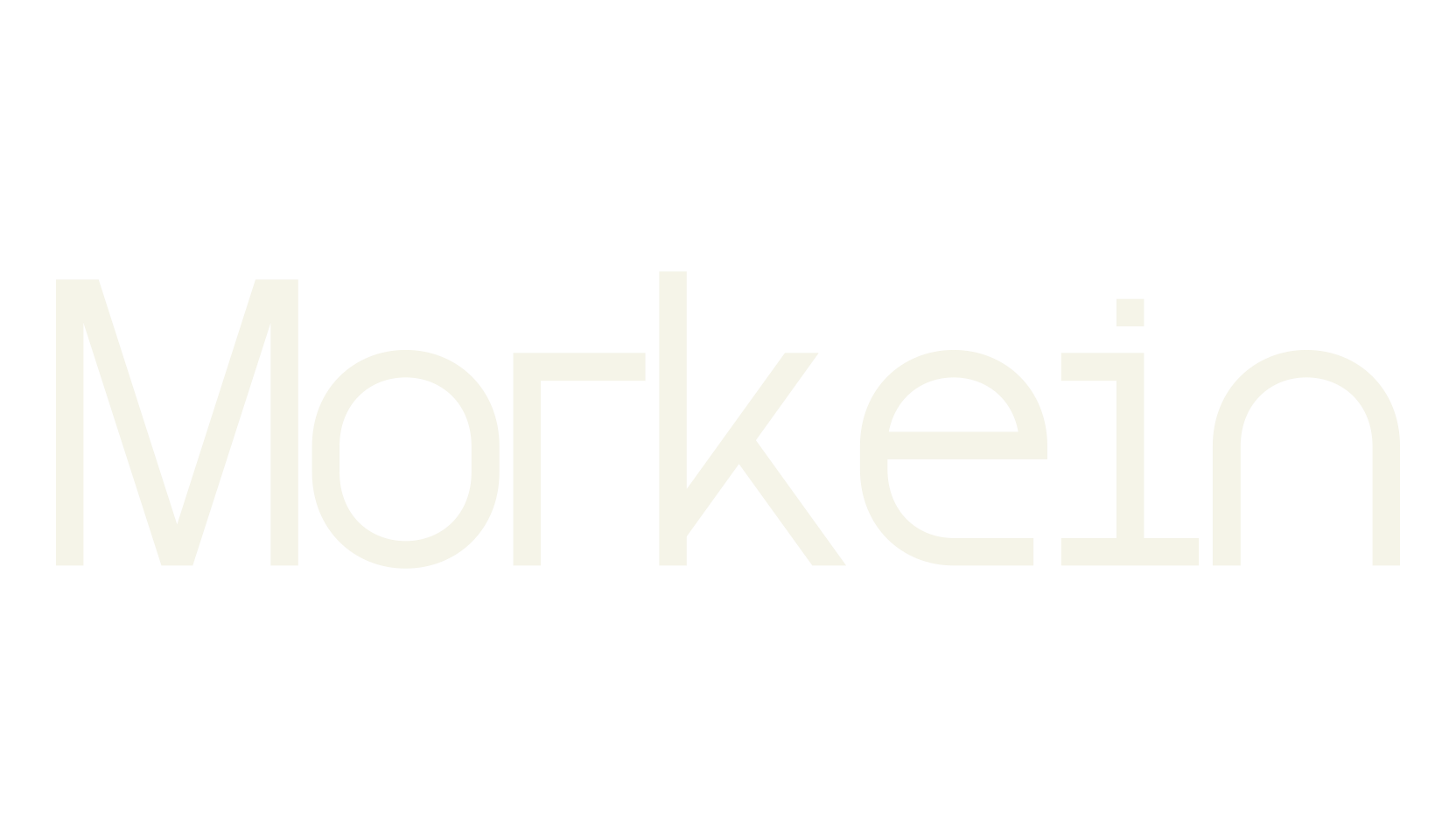 Morkein, typography font preview