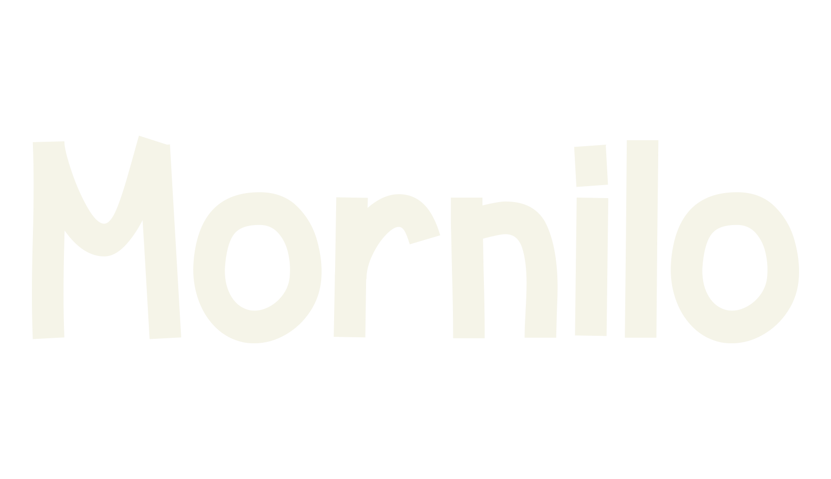 Mornilo, cartoon font preview