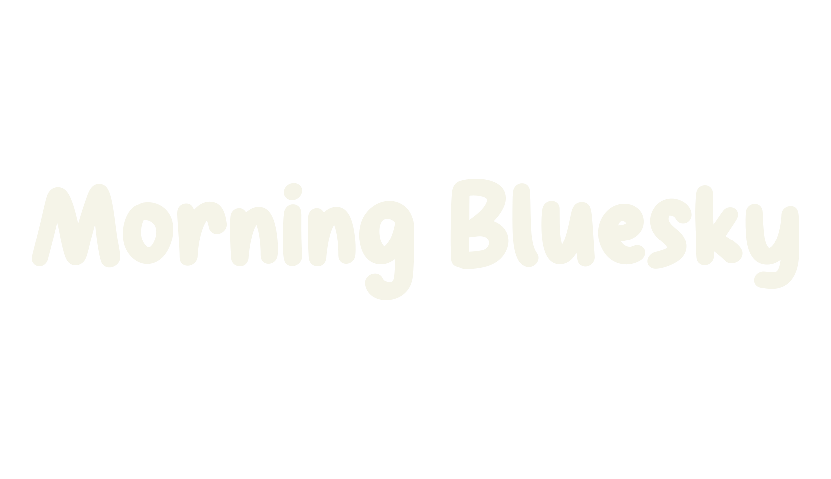 Morning Bluesky, doodles font preview
