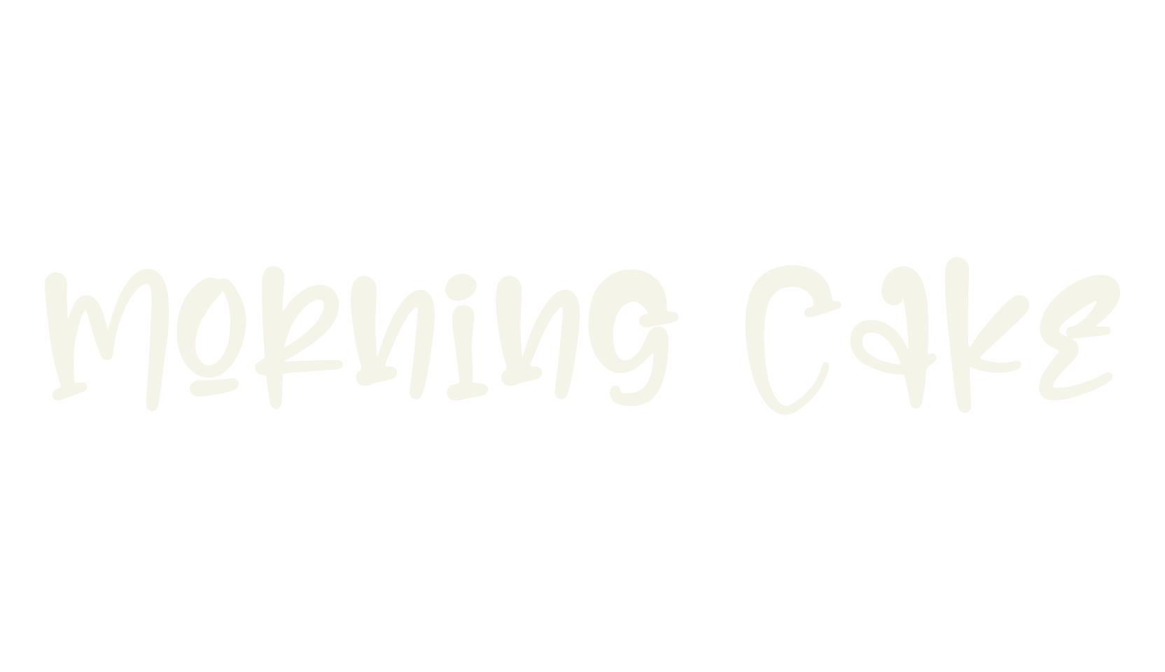 Morning Cake, script font preview