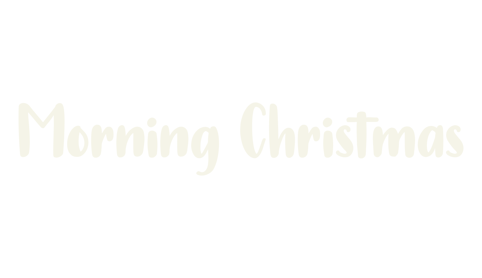 Morning Christmas, christmas font preview