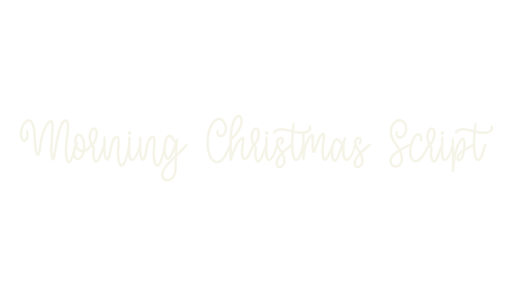 Morning Christmas Script, christmas font preview