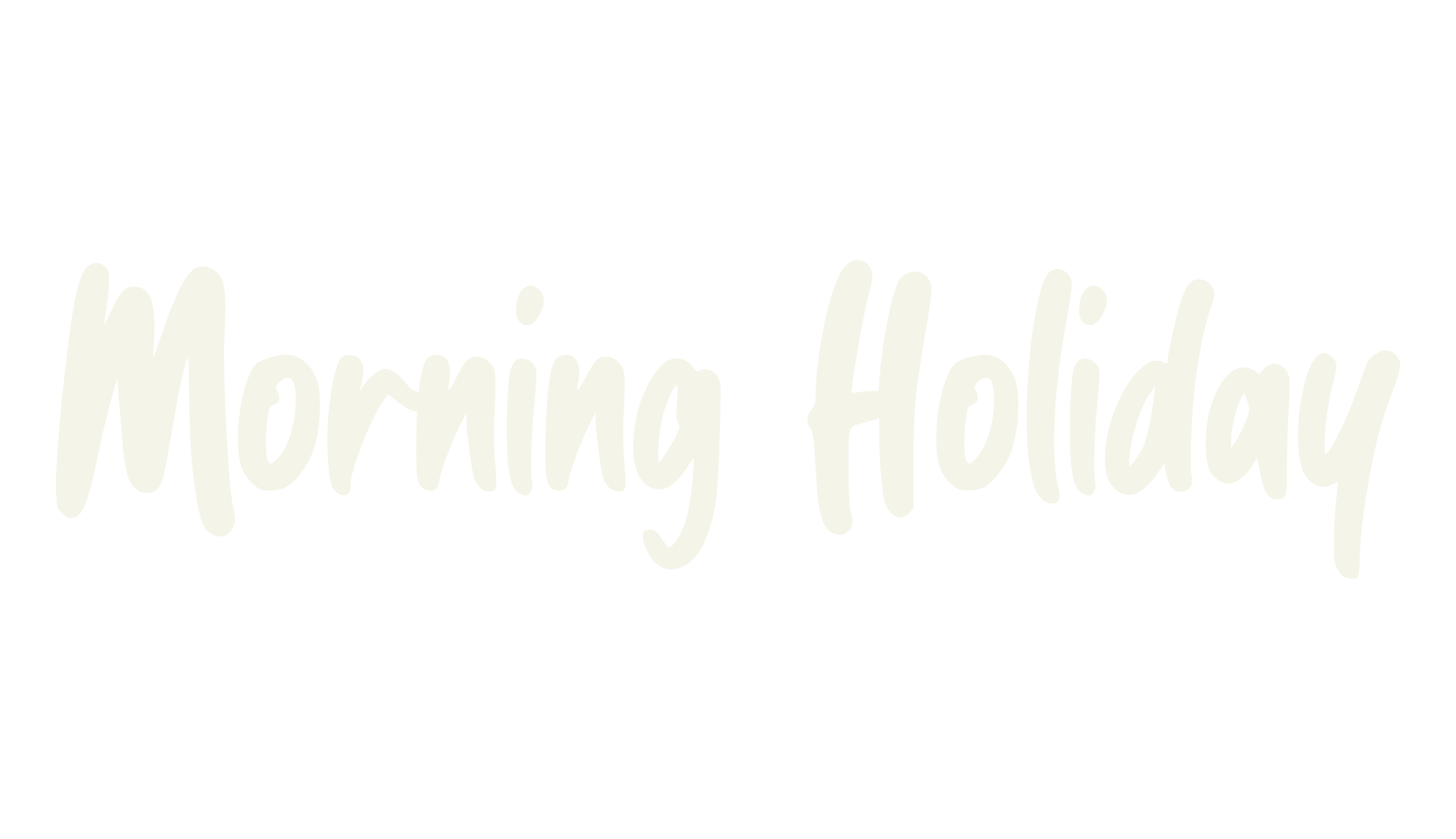 Morning Holiday, instagram font preview