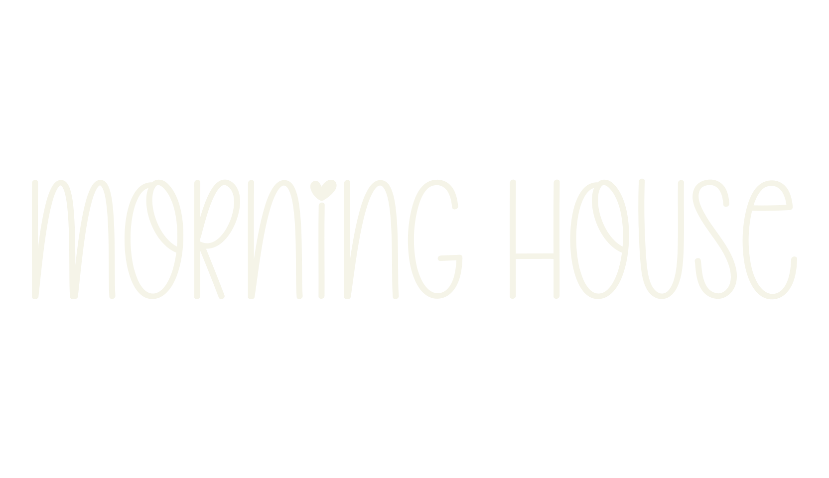 Morning House, handwriting font preview