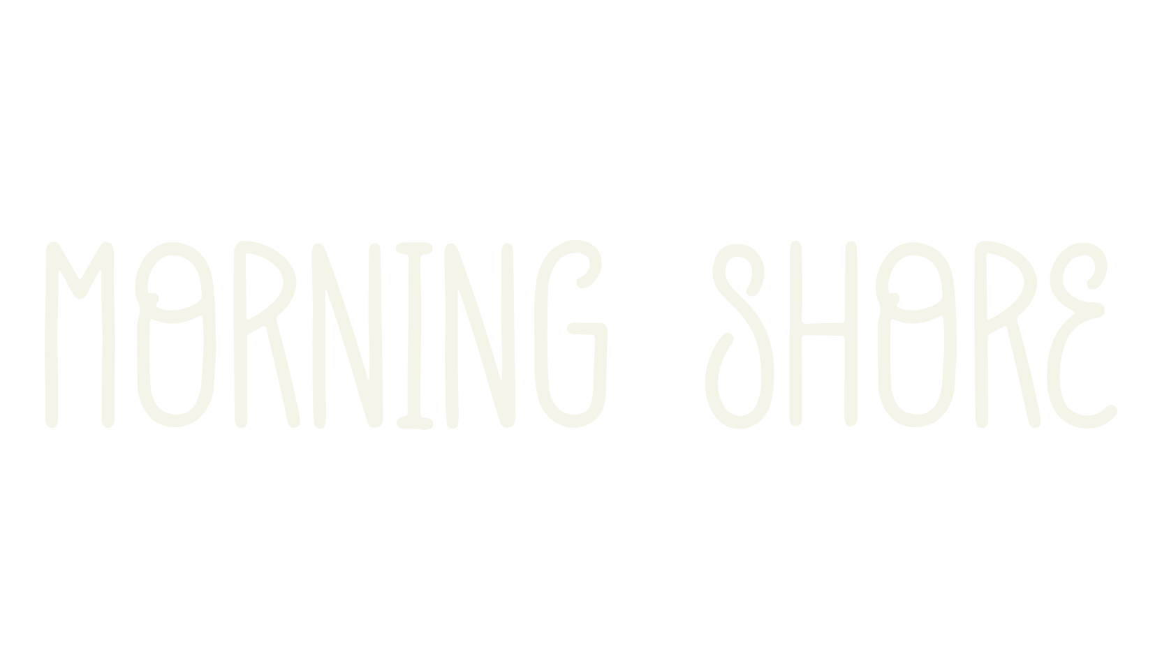 Morning Shore, old english font preview